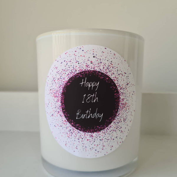 Memories Custom Label Candle